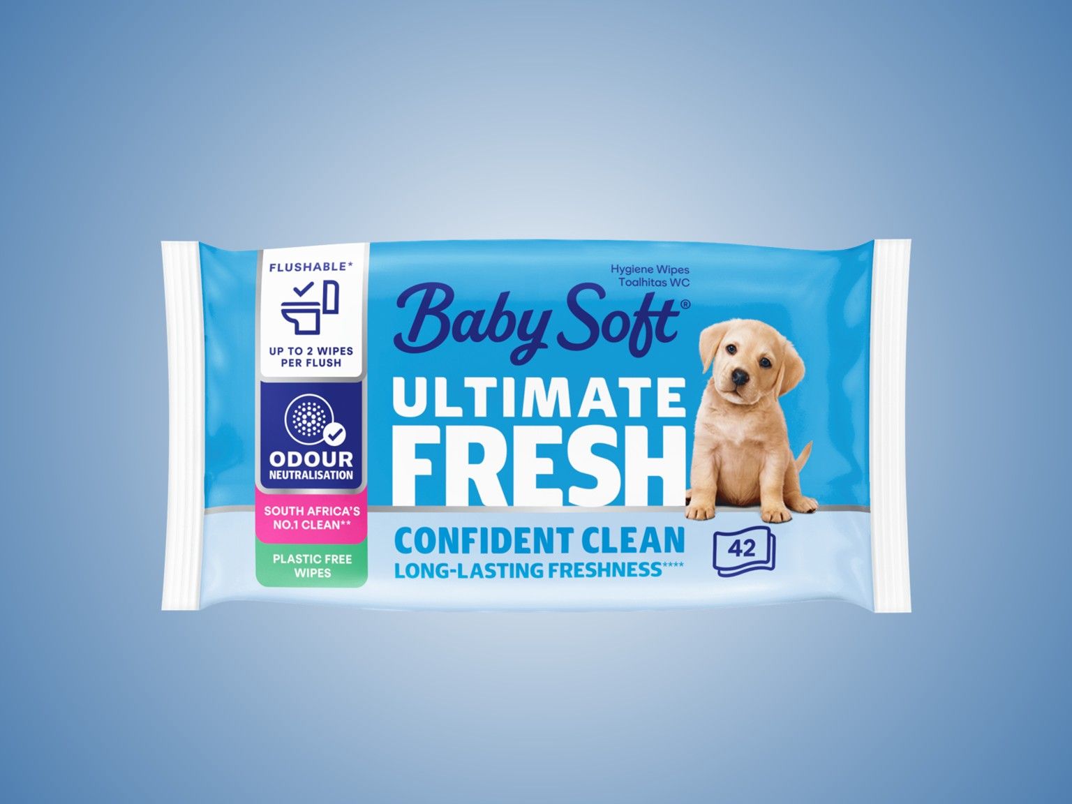 Baby Soft® Fresh White Moist Toilet Tissue Pack