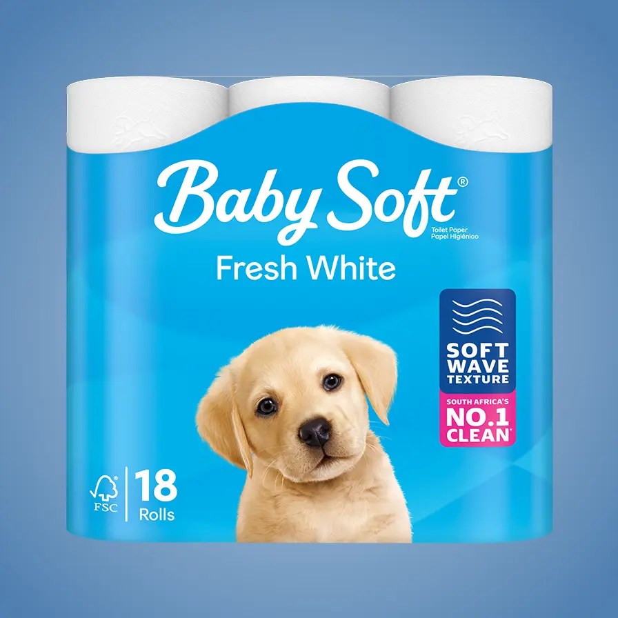 Baby Soft® Fresh White Toilet Tissue Pack