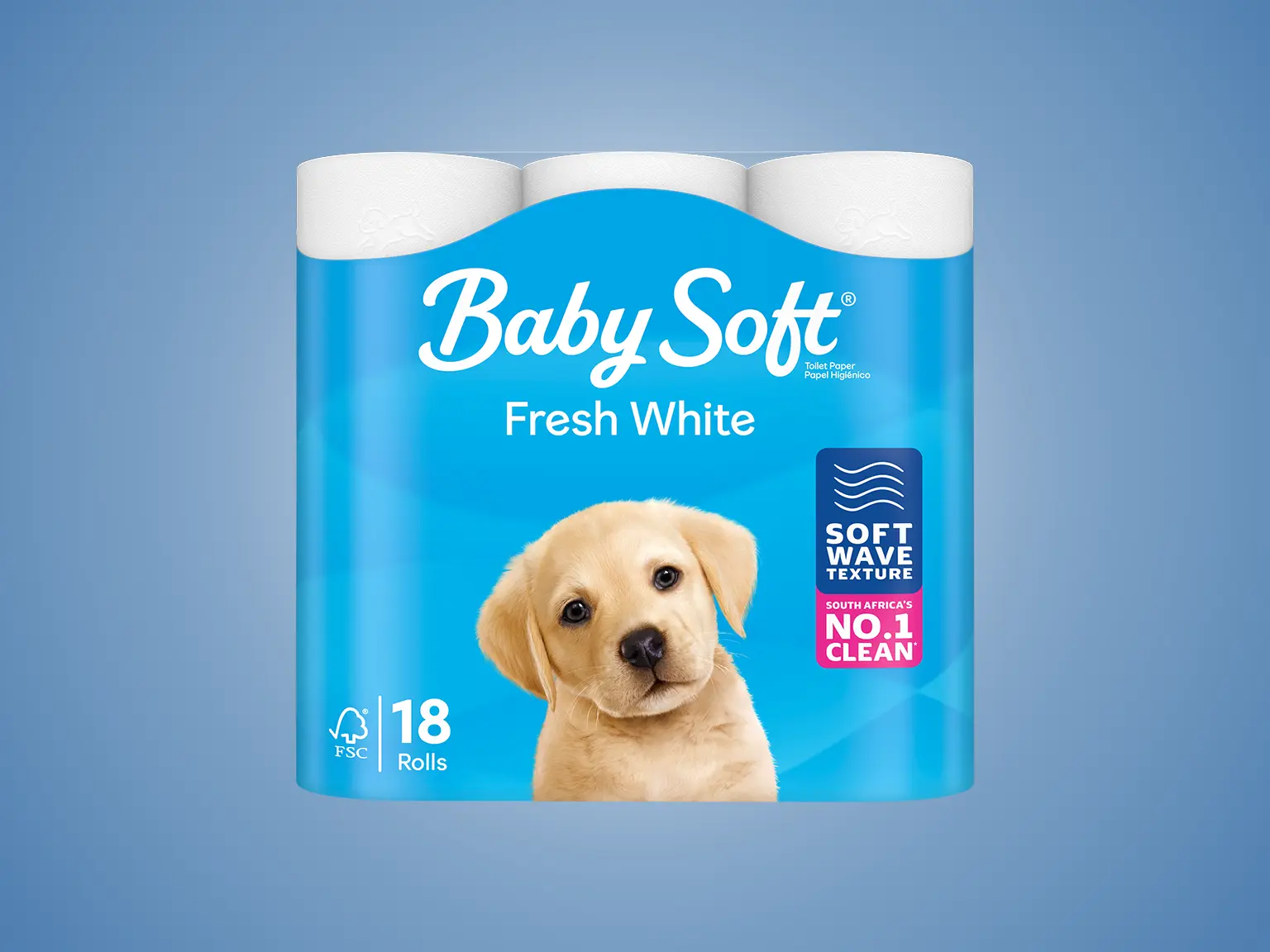 Baby Soft® Fresh White Toilet Tissue Pack