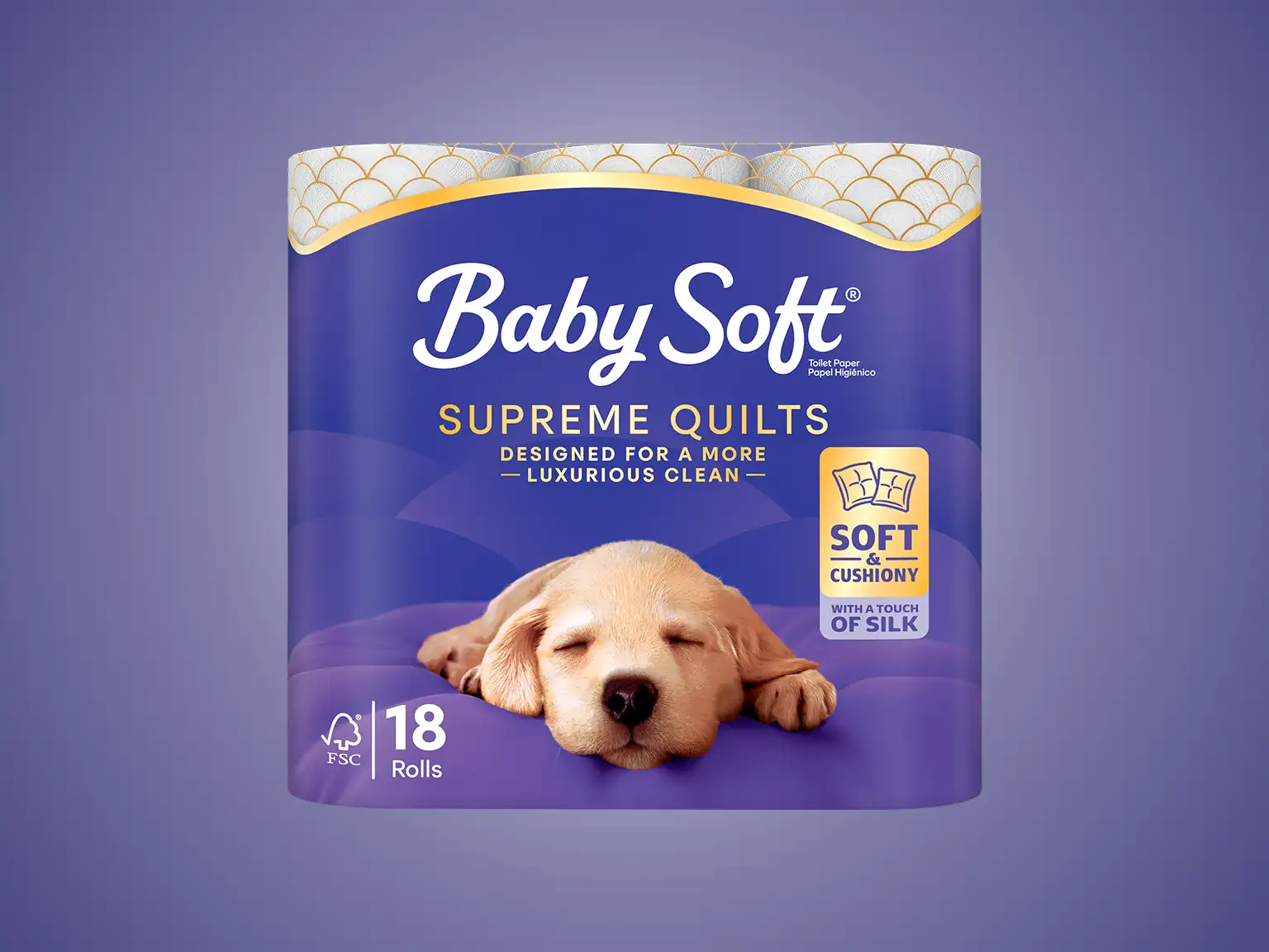 Baby Soft® Supreme Quilts Toilet Tissue Pack